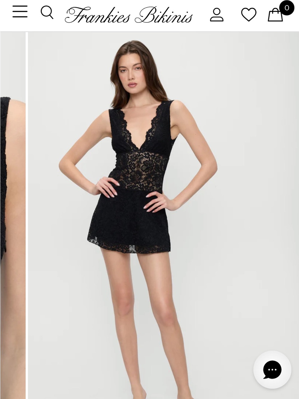 Frankie's Bikinis Moon Dance Lace Mini Dress - Picture 3 of 3